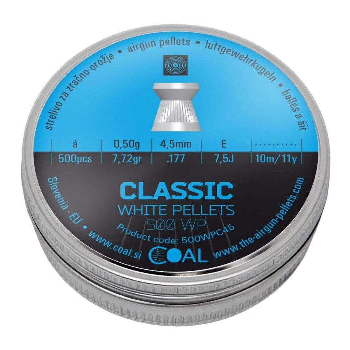 COAL Classic fladhagl, 500 stk, 4,5 mm (.177)