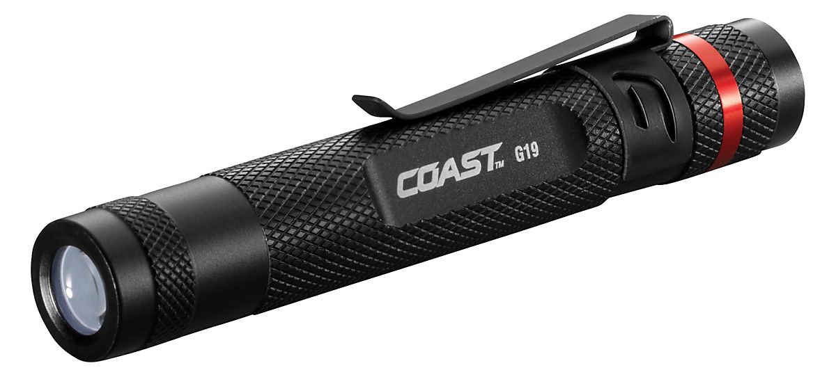 Coast inspektionslygte 54 lumen G19, perfekt inspektions lys inkl. 1 x AAA batterier & lommeclips