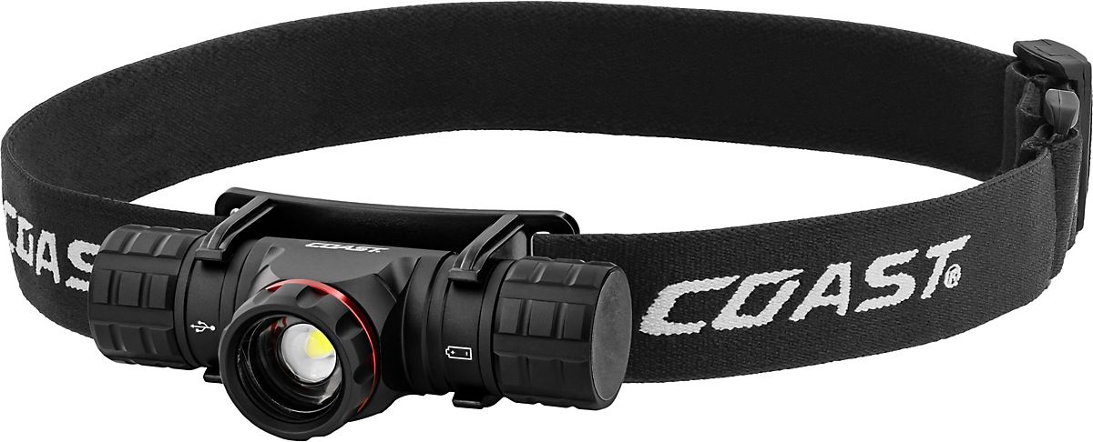 Coast pandelygte XPH30R 1000 lumen, genopladelig, Twist Focus magnetisk, IP54