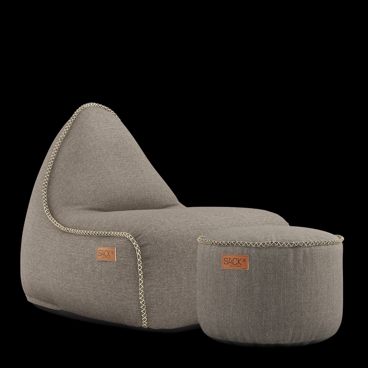 Cobana Lounge Chair & Pouf