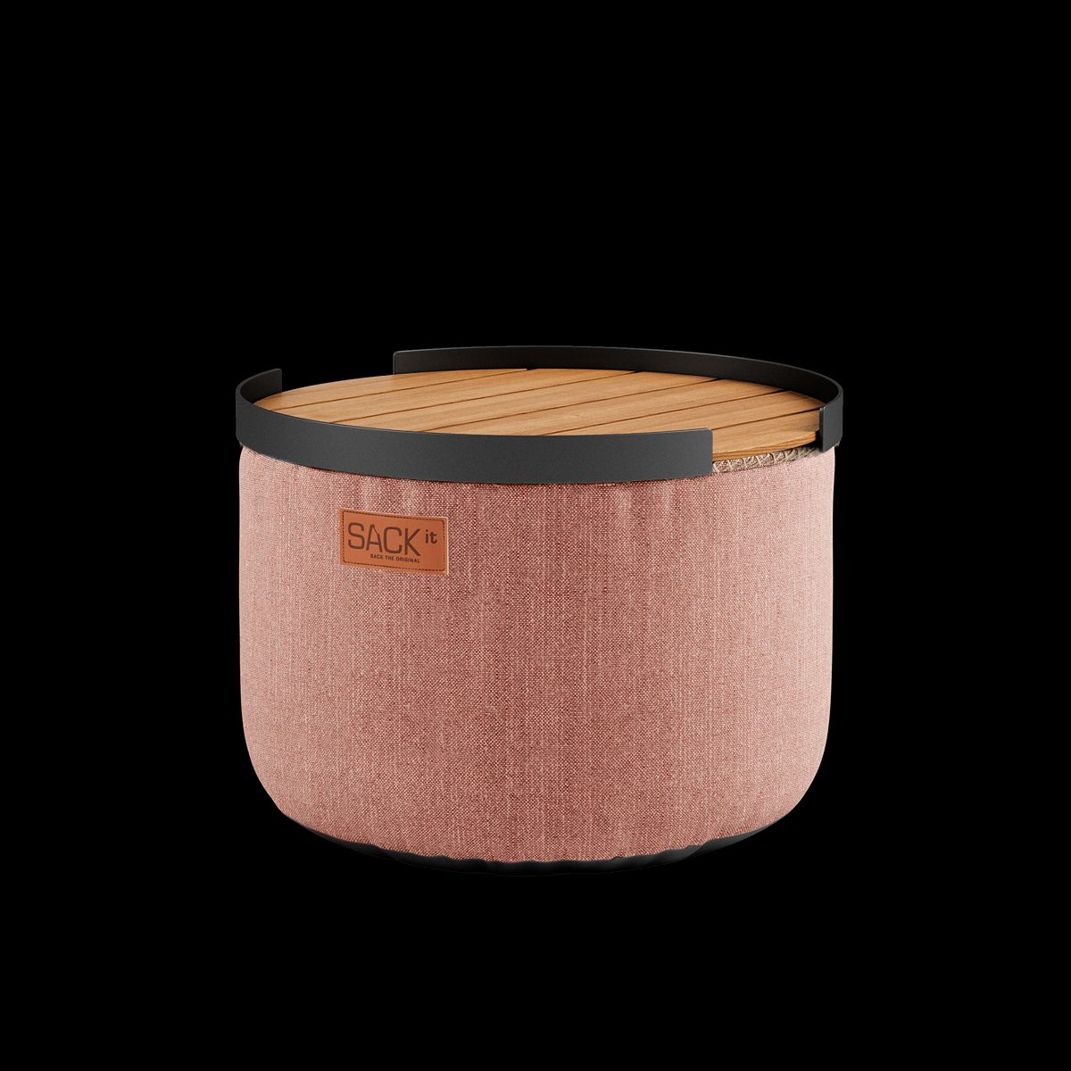 Cobana Pouf + Patio Serving Tray