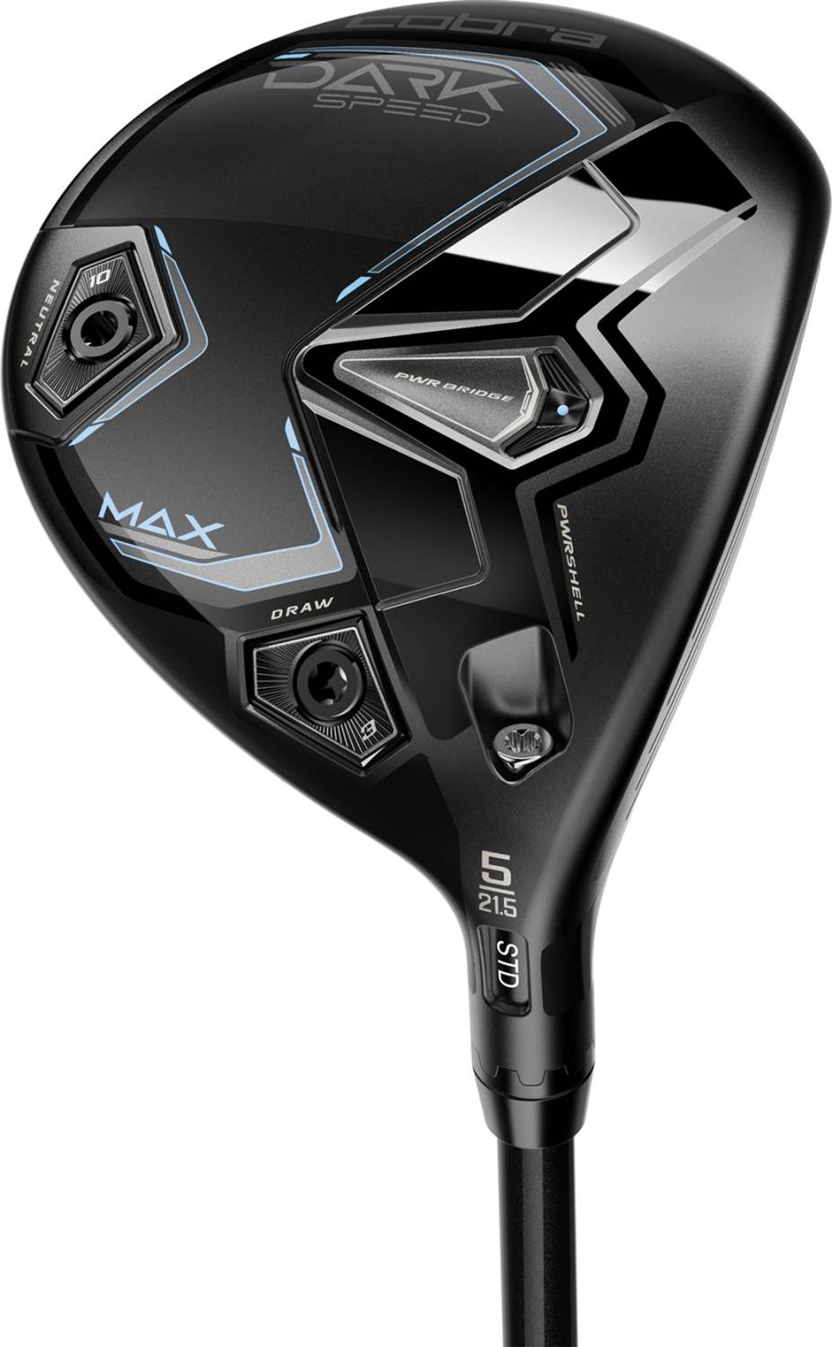 Cobra Darkspeed Max Dame Fairwaykølle - Sort - Venstre - 21.5° (5 Kølle) - UST Mamiya Helium Nanocore 4 Dame F1 Grafit