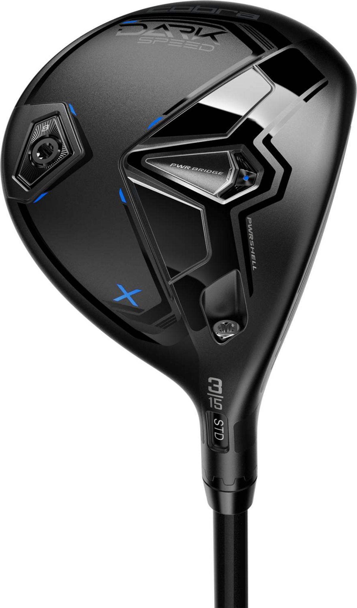 Cobra Darkspeed X Herre Fairwaykølle - Sort - Højre - 15.0° (3 Kølle) - UST Mamiya LIN-Q M40X Blue 6 Regular F3 Grafit