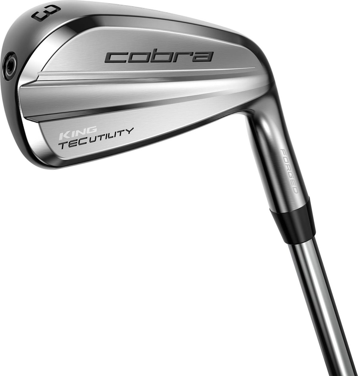 Cobra King Tec (2023) Herre Utility Jern - Chrome - Højre - 19.0° (3) - Mitsubishi Chemical MMT 80 Stiff Grafit