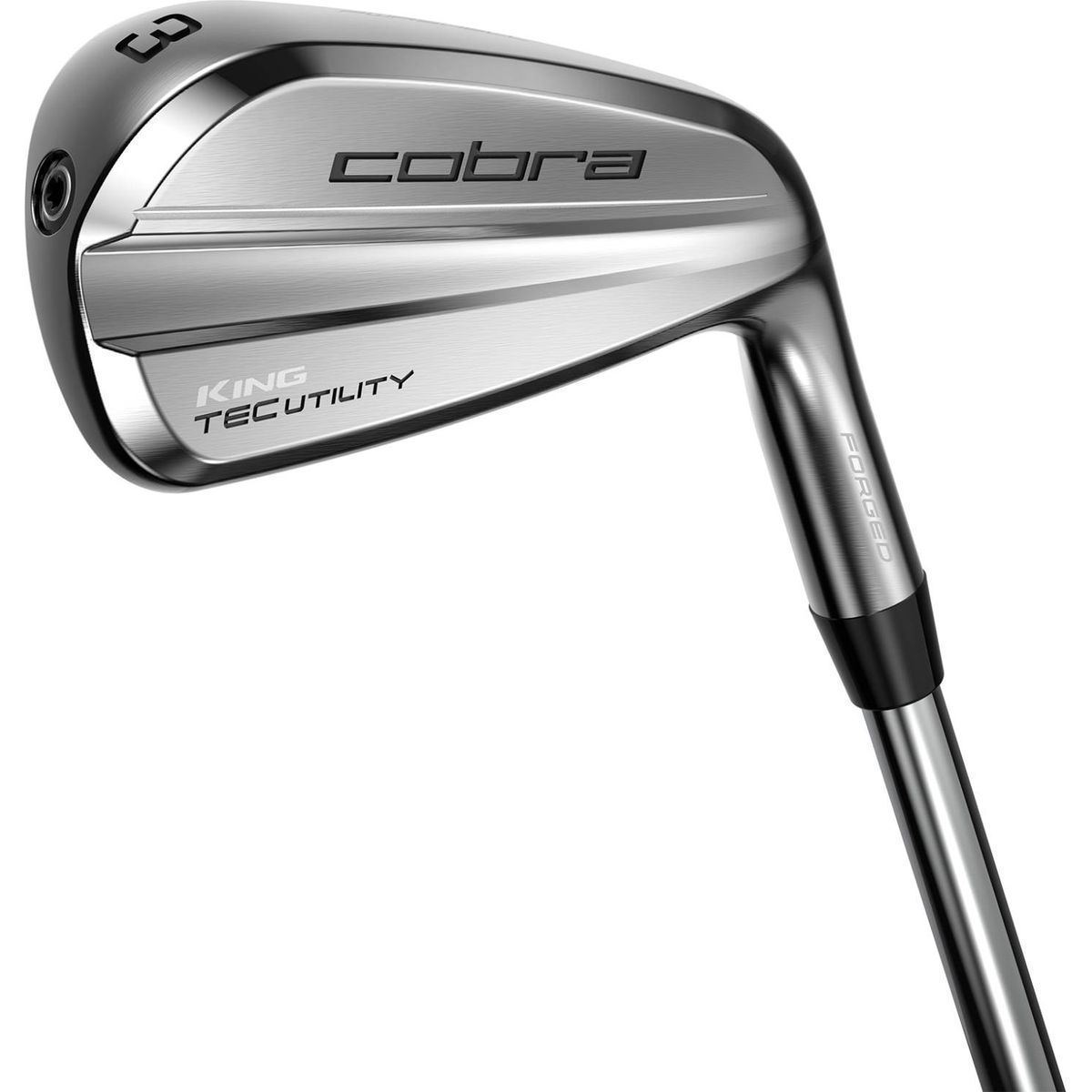 Cobra King Tec (2023) Herre Utility Jern - Chrome - Højre - 22.0° (4) - Mitsubishi Chemical MMT 80 Stiff Grafit