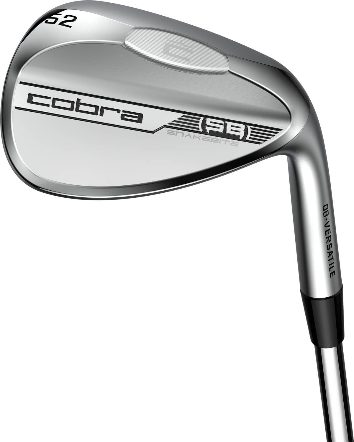 Cobra Snakebite Versatile Herre Gap Wedge - Chrome - Højre - 52.0° / 08° / Versatile - KBS HI Rev 2.0 Stiff Stål