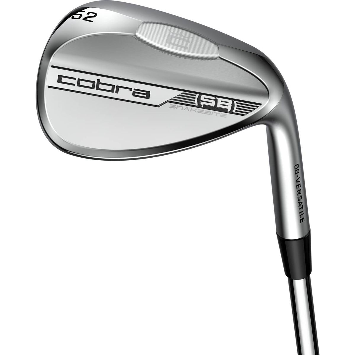 Cobra Snakebite Versatile Herre Pitching Wedge - Chrome - Højre - 48.0° / 08° / Versatile - KBS HI Rev 2.0 Stiff Stål