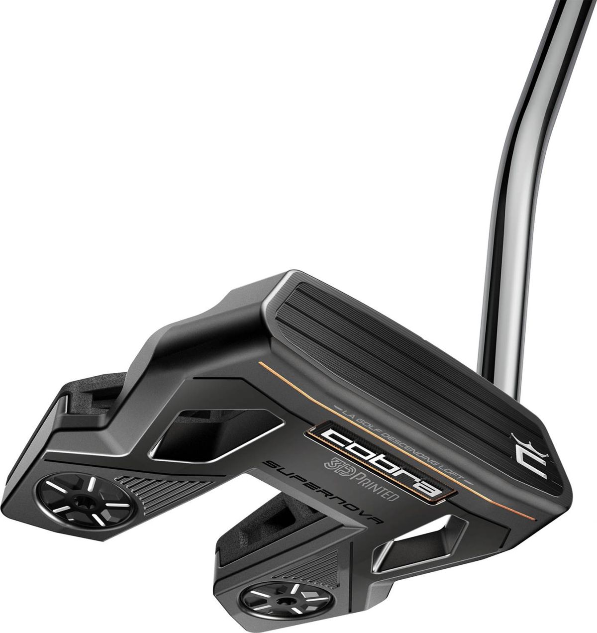 Cobra Supernova (2024) Single Bend Neck Putter - Grå - Højre - Str. 34" - Super Stroke Zenergy Pistol 1.0 1.0 Hvid/Sort