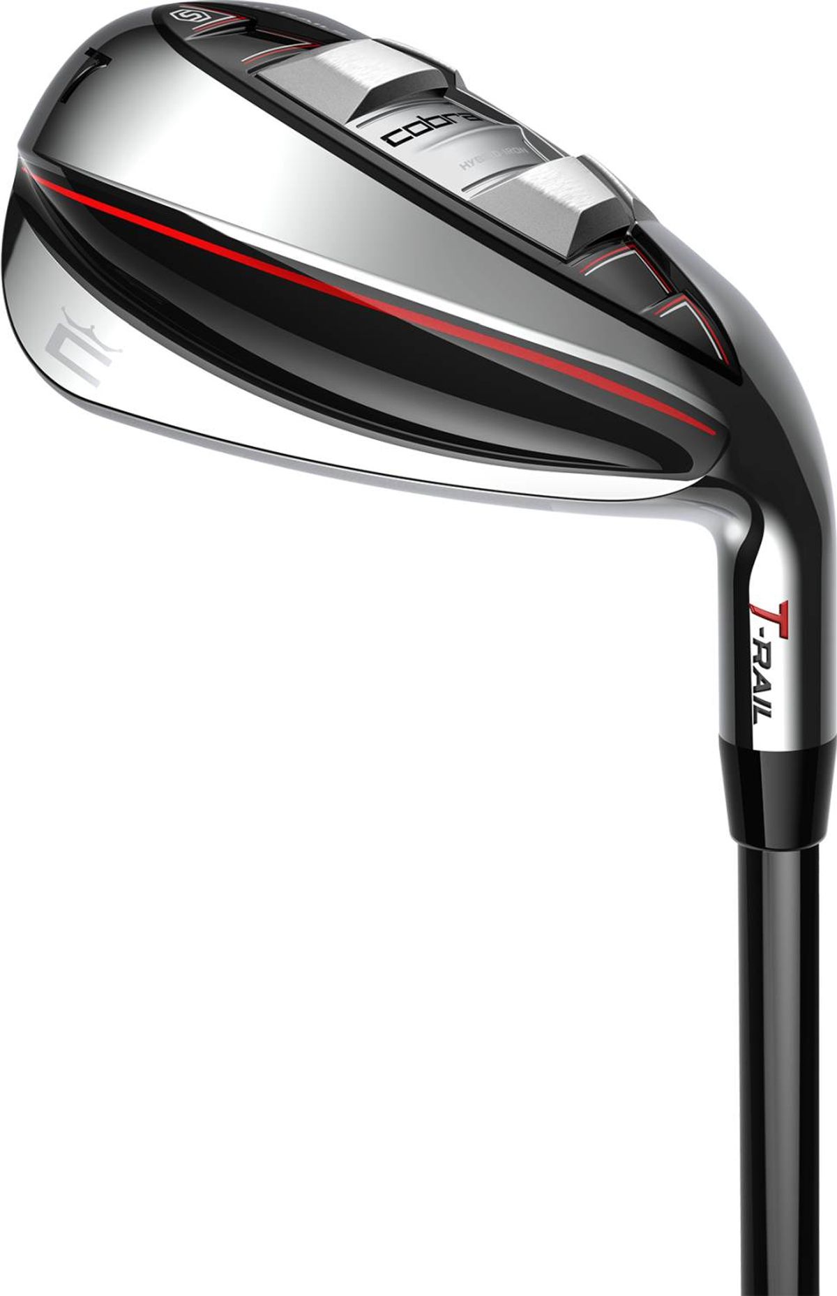 Cobra T-Rail Combo Set (2023) Herre Golfsæt - Chrome/Black/Red - Højre - 5H, 6-9, PW - Cobra ULTRALITE 45 Lite Grafit