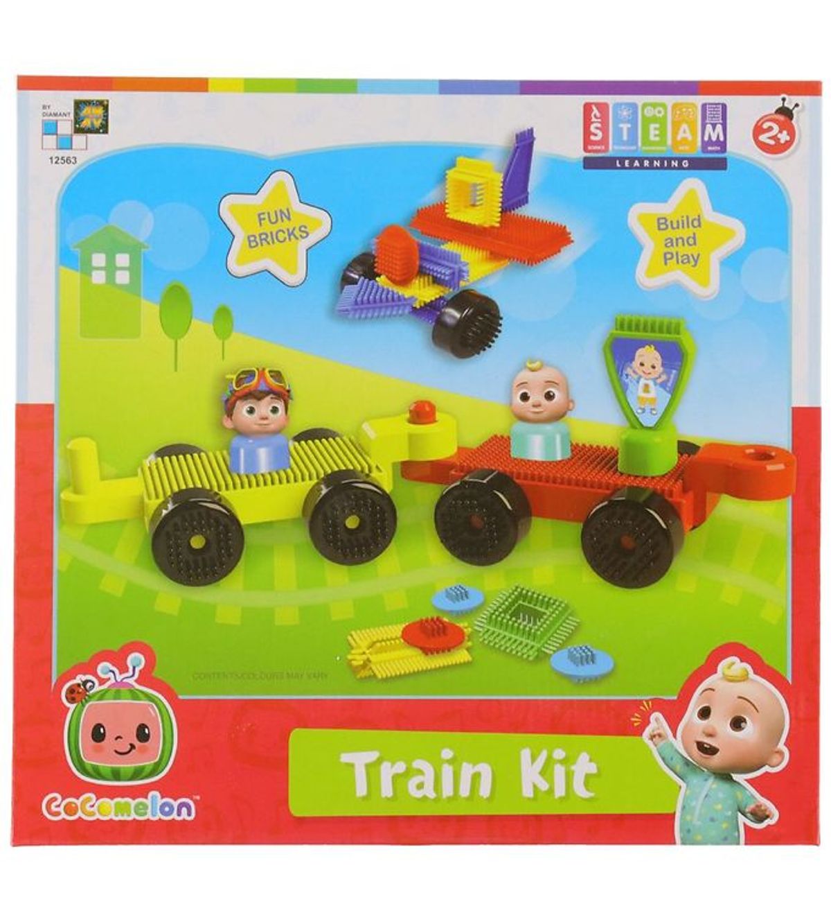 CoComelon Aktivitetslegetøj - Funbricks Train Kit