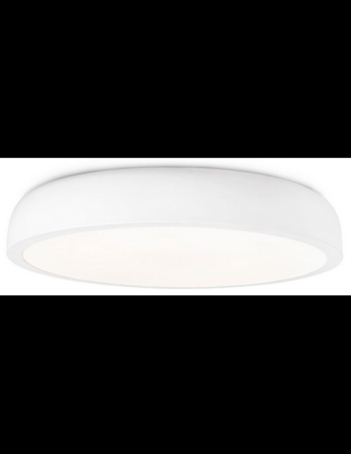 COCOTTE Plafond i aluminium og polycarbonat Ø43 cm 30W SMD LED - Hvid/Hvid