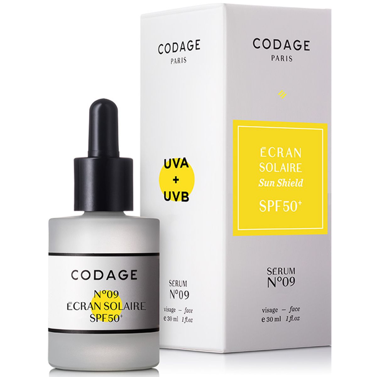 Codage Serum No. 9 Sun Shield SPF50+, 30ml.