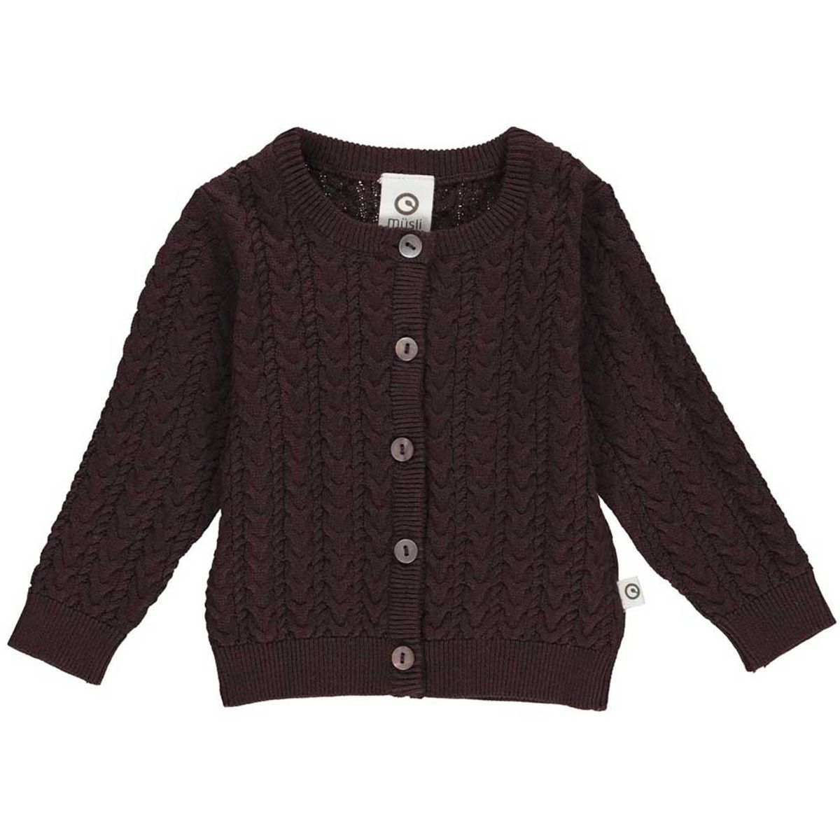 Coffee strik cardigan (9 mdr/74 cm)