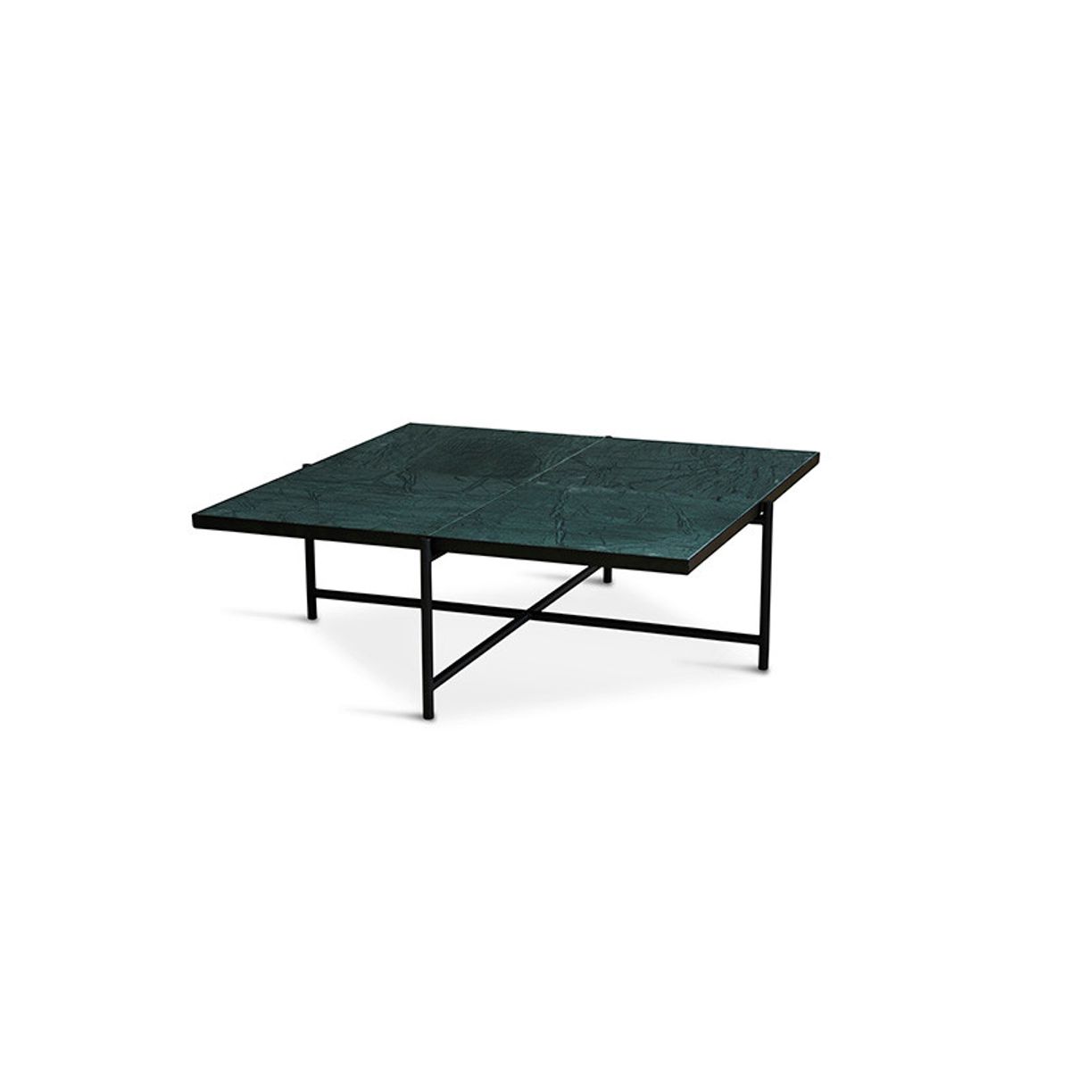 Coffee Table 90, grøn marmor fra HANDVÄRK (Sort)