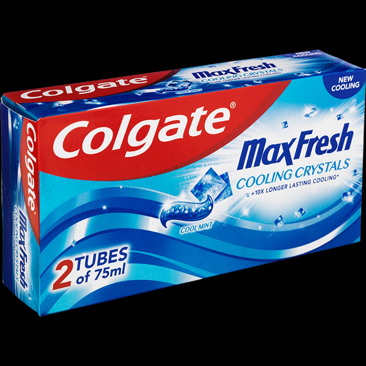 Colgate Max Fresh Cooling Crystals Tandpasta (2 x 75 ml)