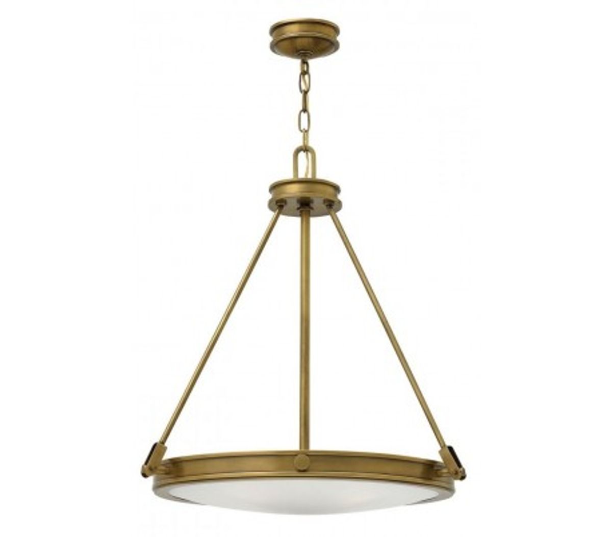 Collier Loftlampe Ø54,3 cm 4 x E14 - Rustik messing