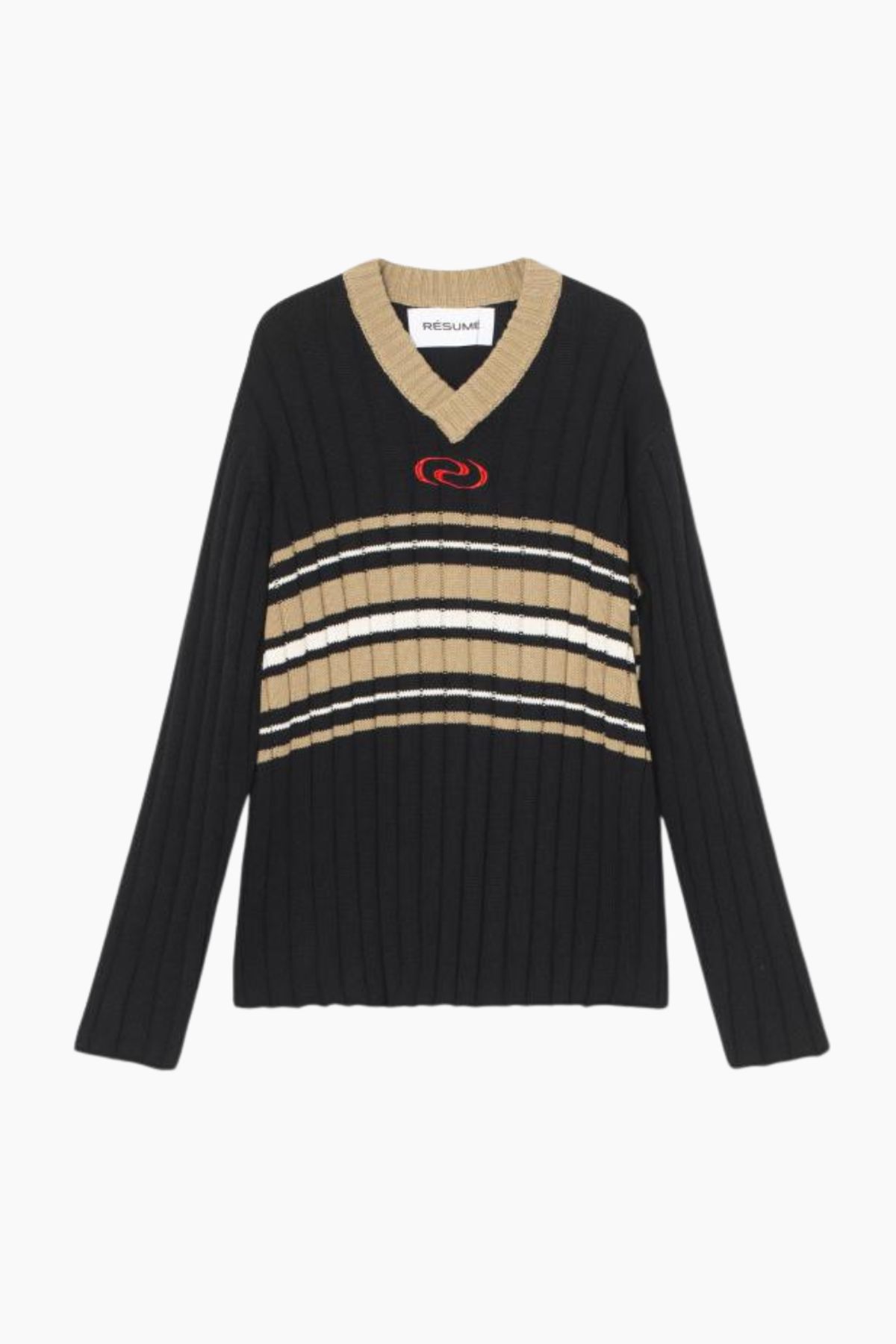 CollinRS Knit Pullover - Black - Résumé - Sort M