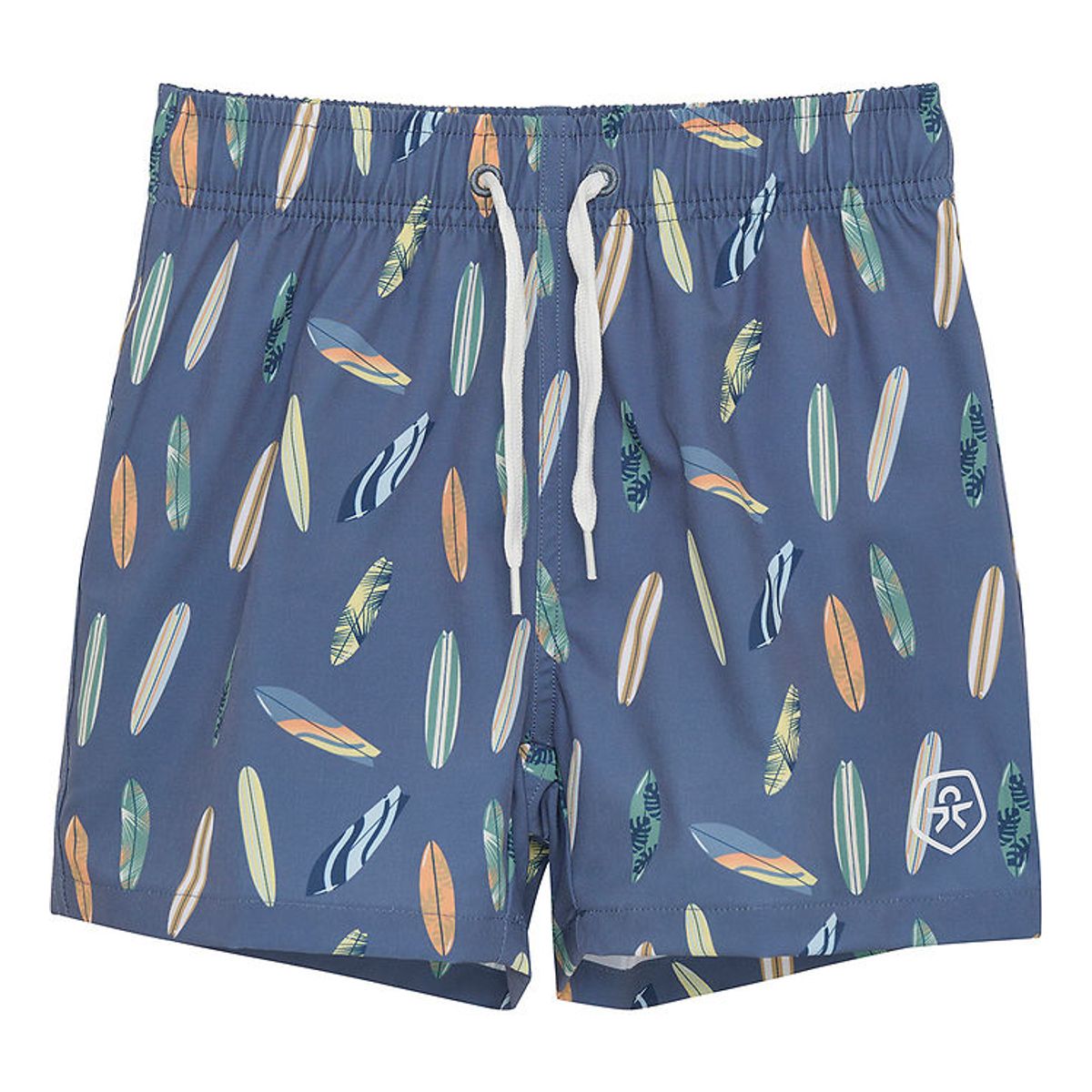 Color Kids Badeshorts - Vintage Indigo m. Surfbrætter