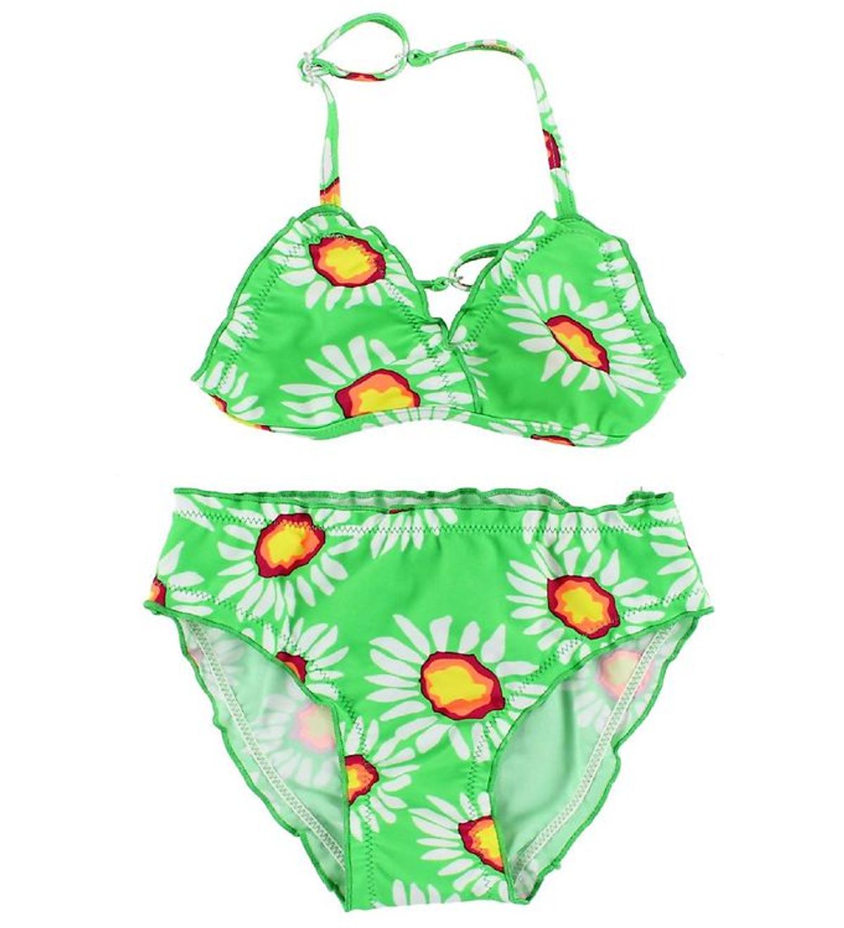 Color Kids Bikini - Vivi - Grøn m. Blomster