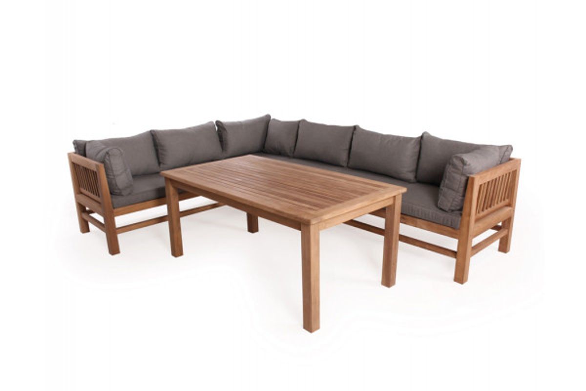 Colorado Teak Diningsæt XL Sand