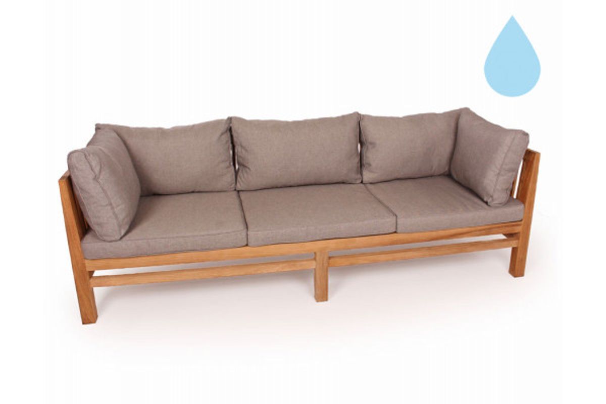 Colorado Teak Sofa 3 pers. Sand Vandafvisende