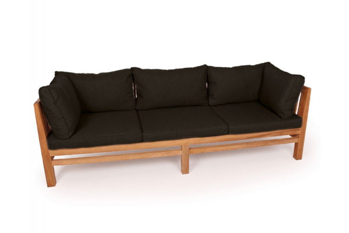 Colorado Teak Sofa 3 pers. Sort