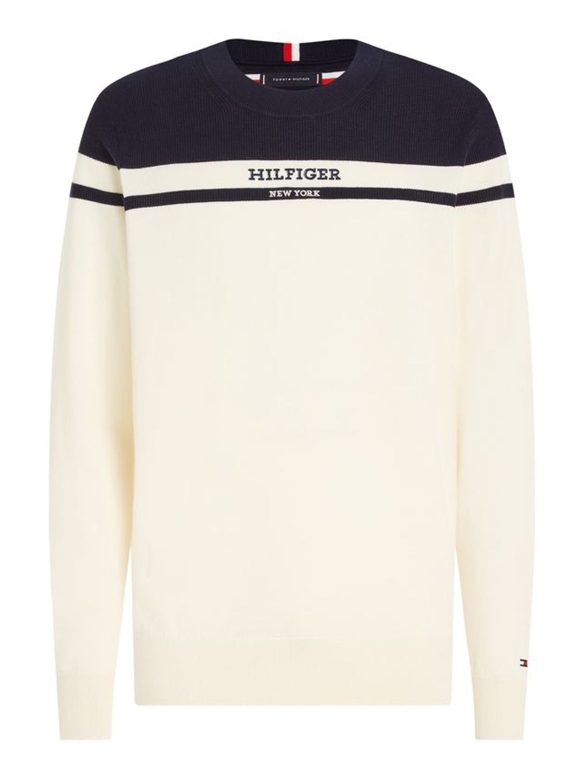 COLORBLOCK GRAPHIC C NK SWEATER