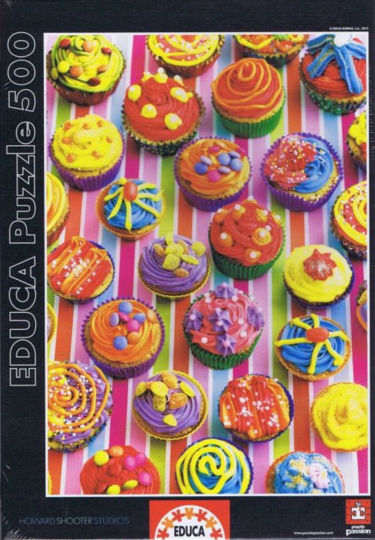 Colorful Cupcakes - 500 brikker