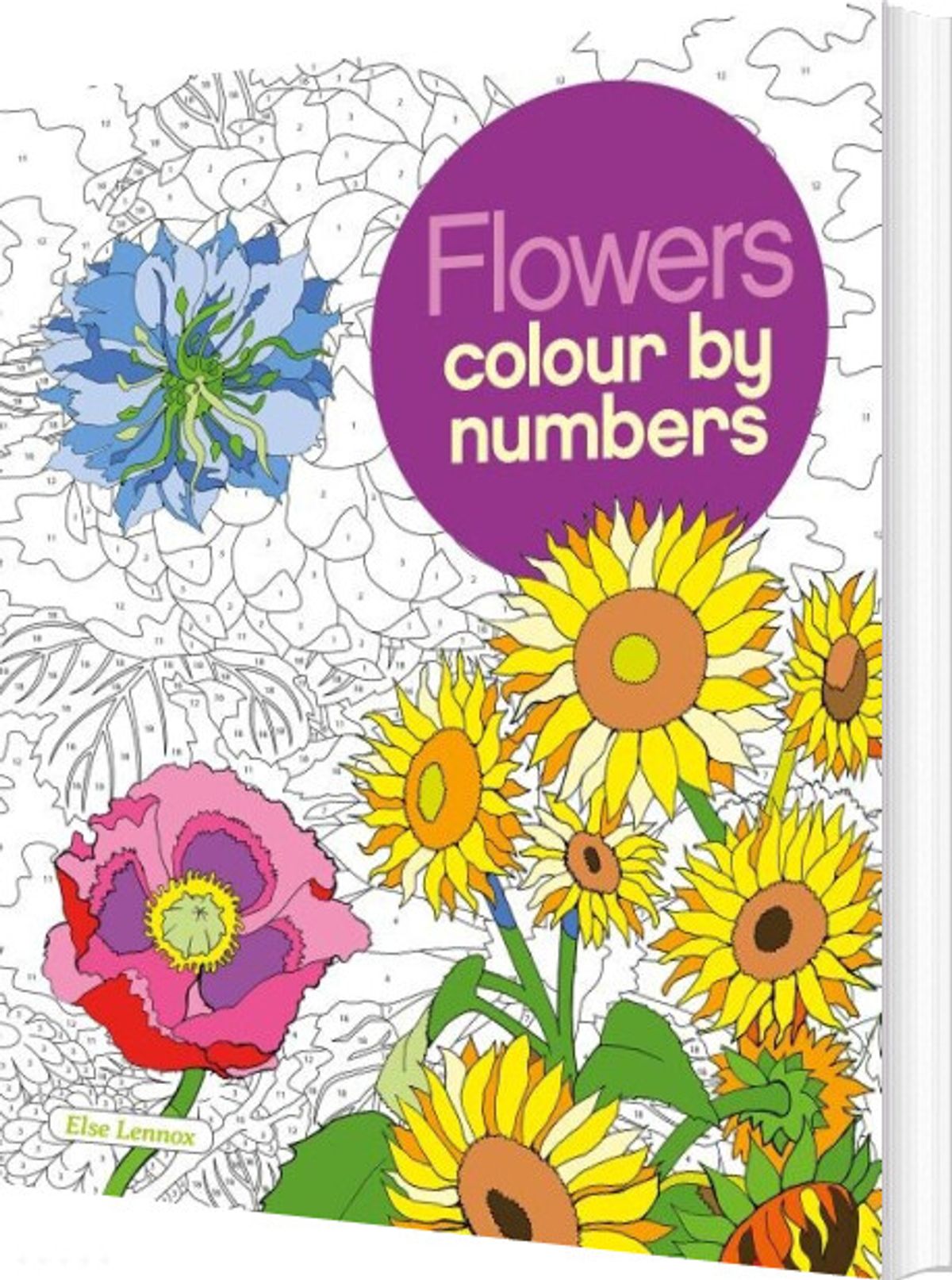 Colour By Numbers: Flowers - Else Lennox - English Book