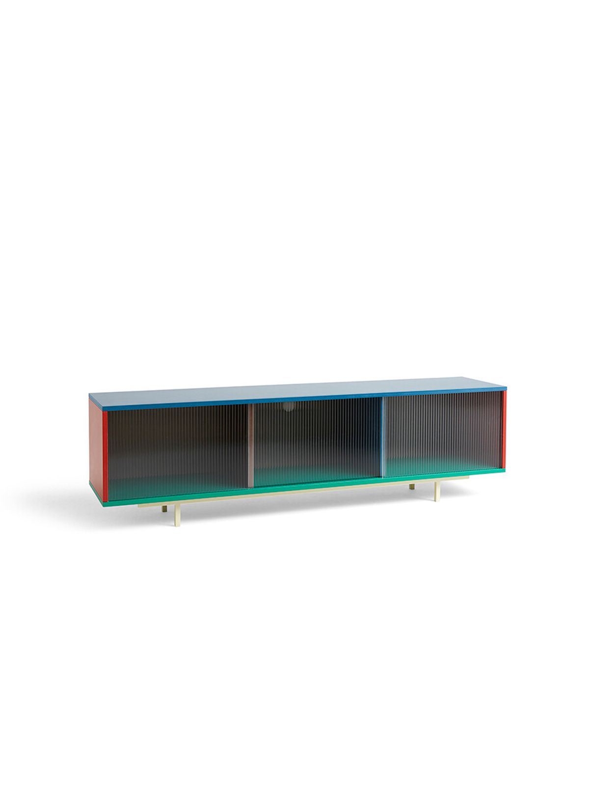 Colour Cabinet, large med glasdøre fra Hay