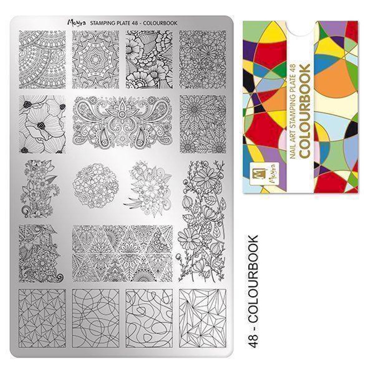 Colourbook Stamping Plade NO. 48, Moyra