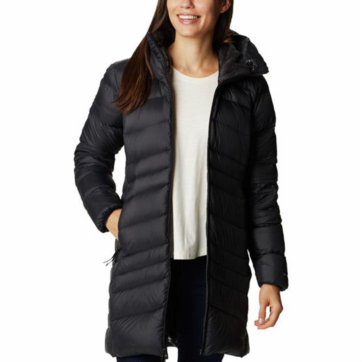 Columbia Autumn Park Down Mid Jacket Womens, Black