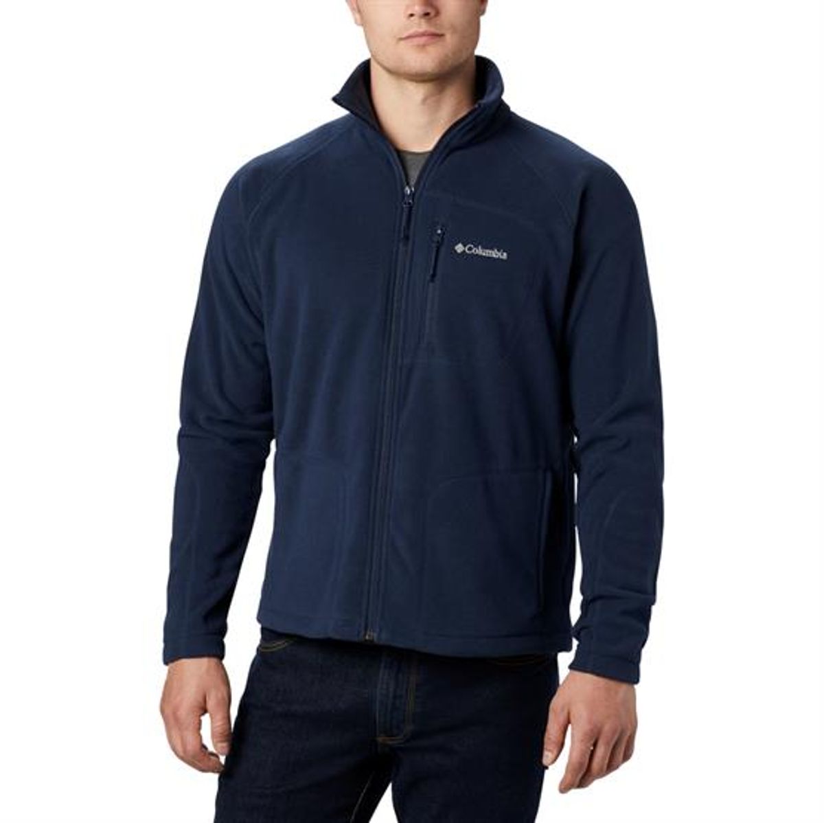 Columbia Fast Trek II Full Zip Fleece Mens, Collegiate Navy