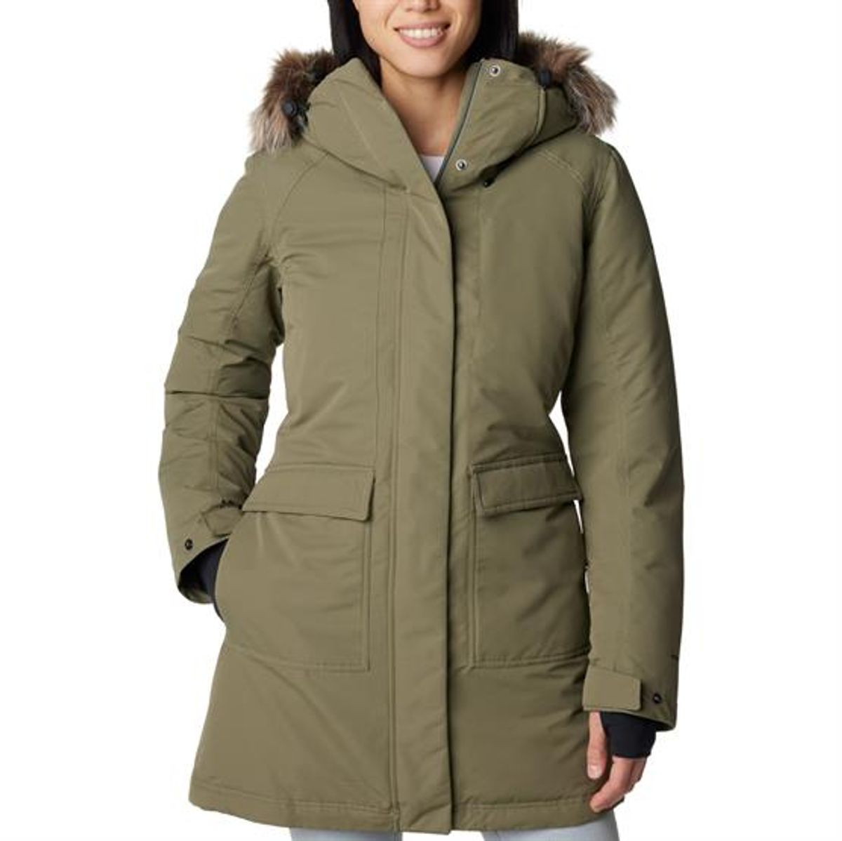 Columbia Little Si Insulated Parka Womens, Stone Green