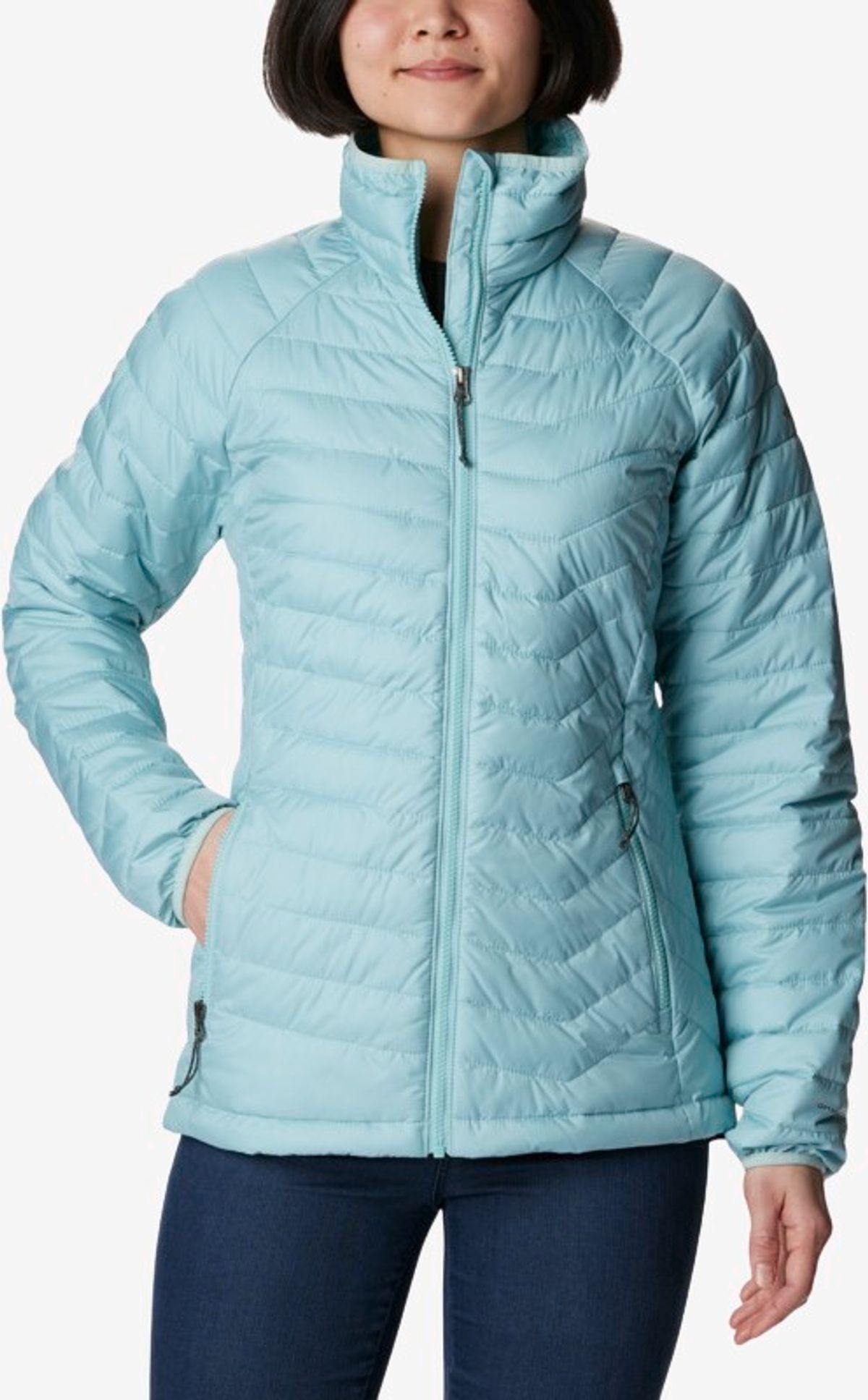 Columbia - Powder Lite jakke (Aqua Haze) - M