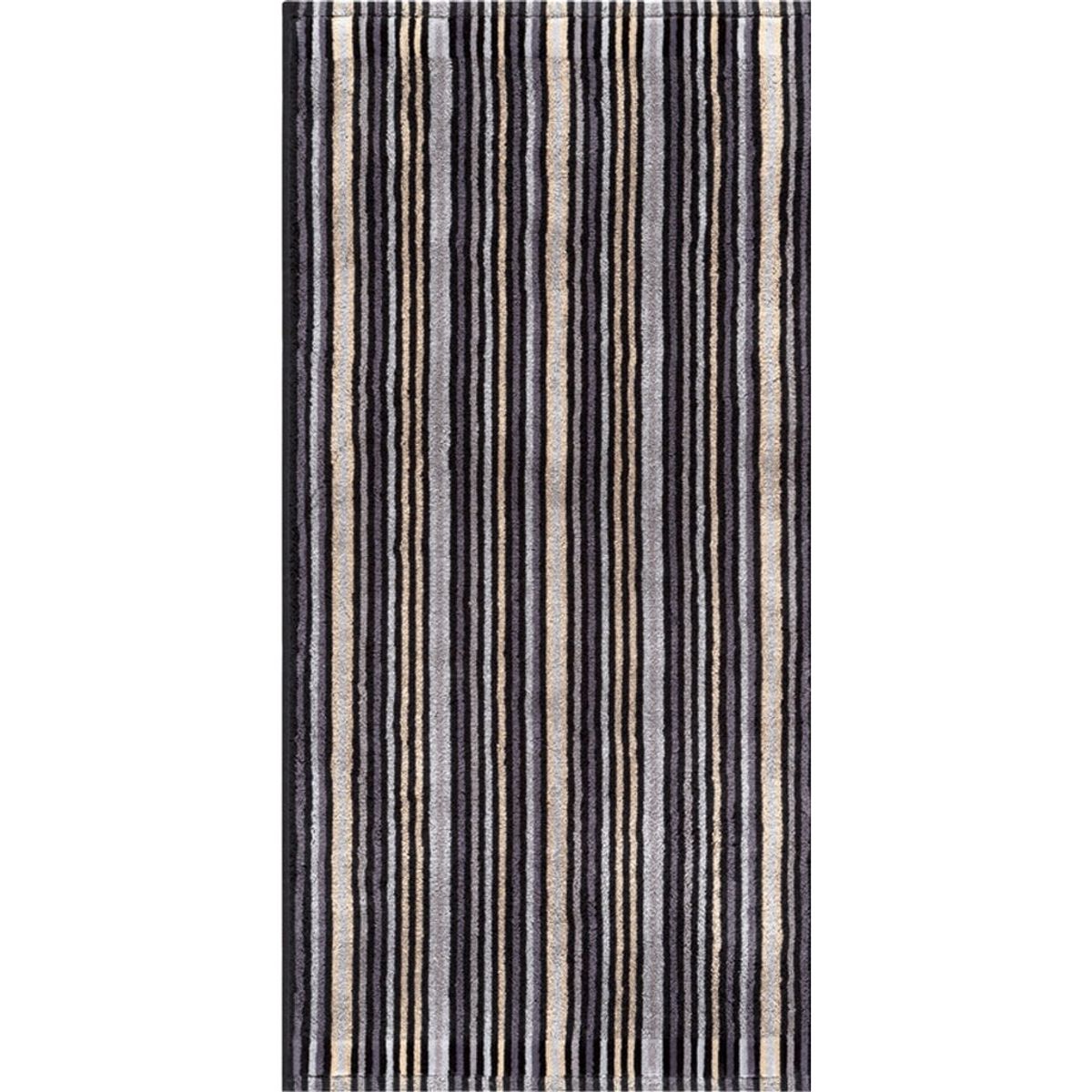 Combi Stripes anthracite-Badehåndklæde 70 x 140 cm