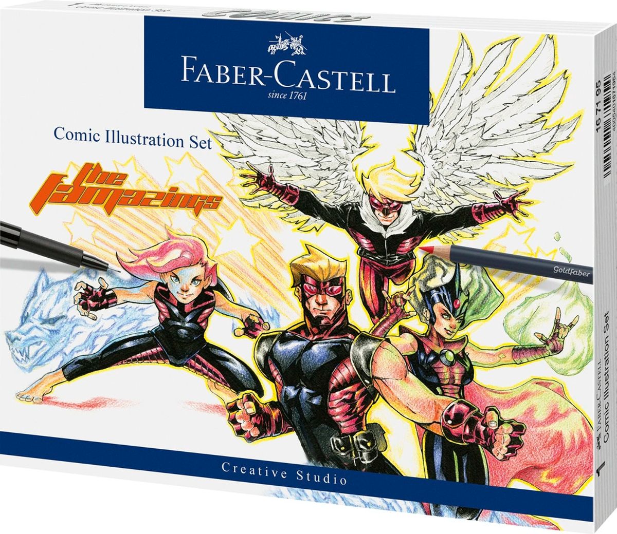 Comic Faber-Castell illustration set