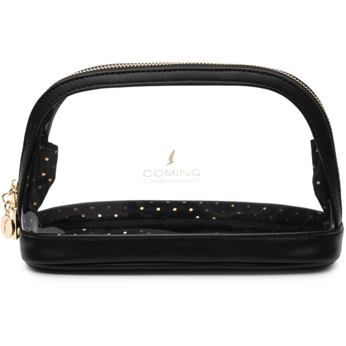 Coming Copenhagen Clara Clear Cosmetic Bag - Onyx Black/Transparent