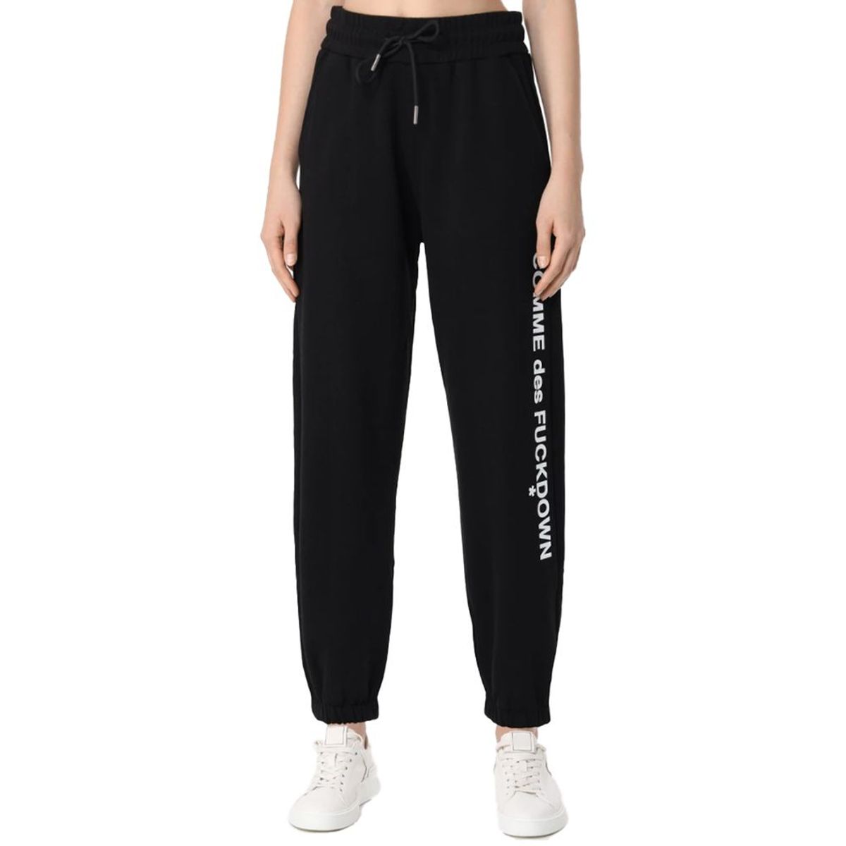 Comme Des Fuckdown Black Cotton Jeans & Pants