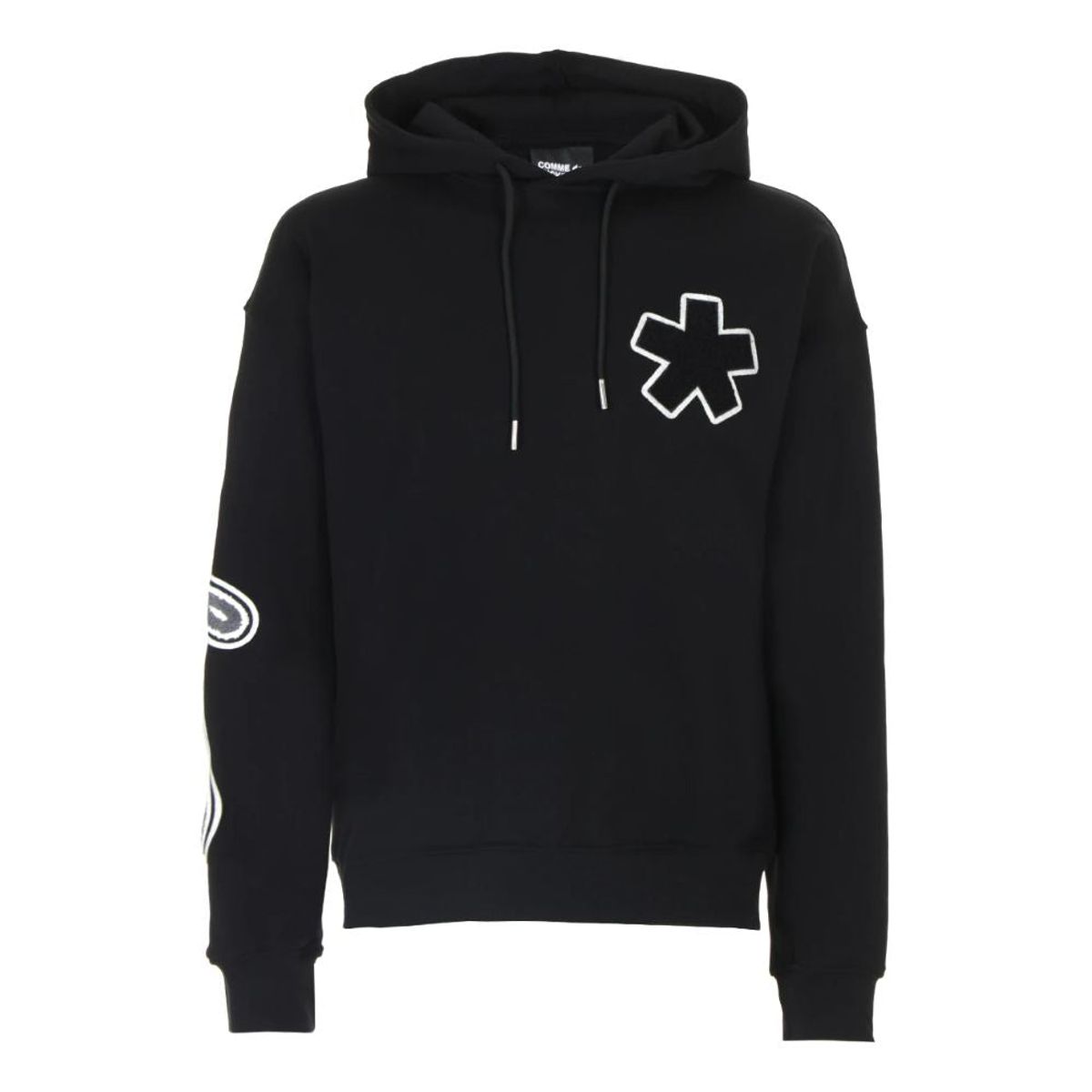 Comme Des Fuckdown Black Cotton Men's Hooded Sweater