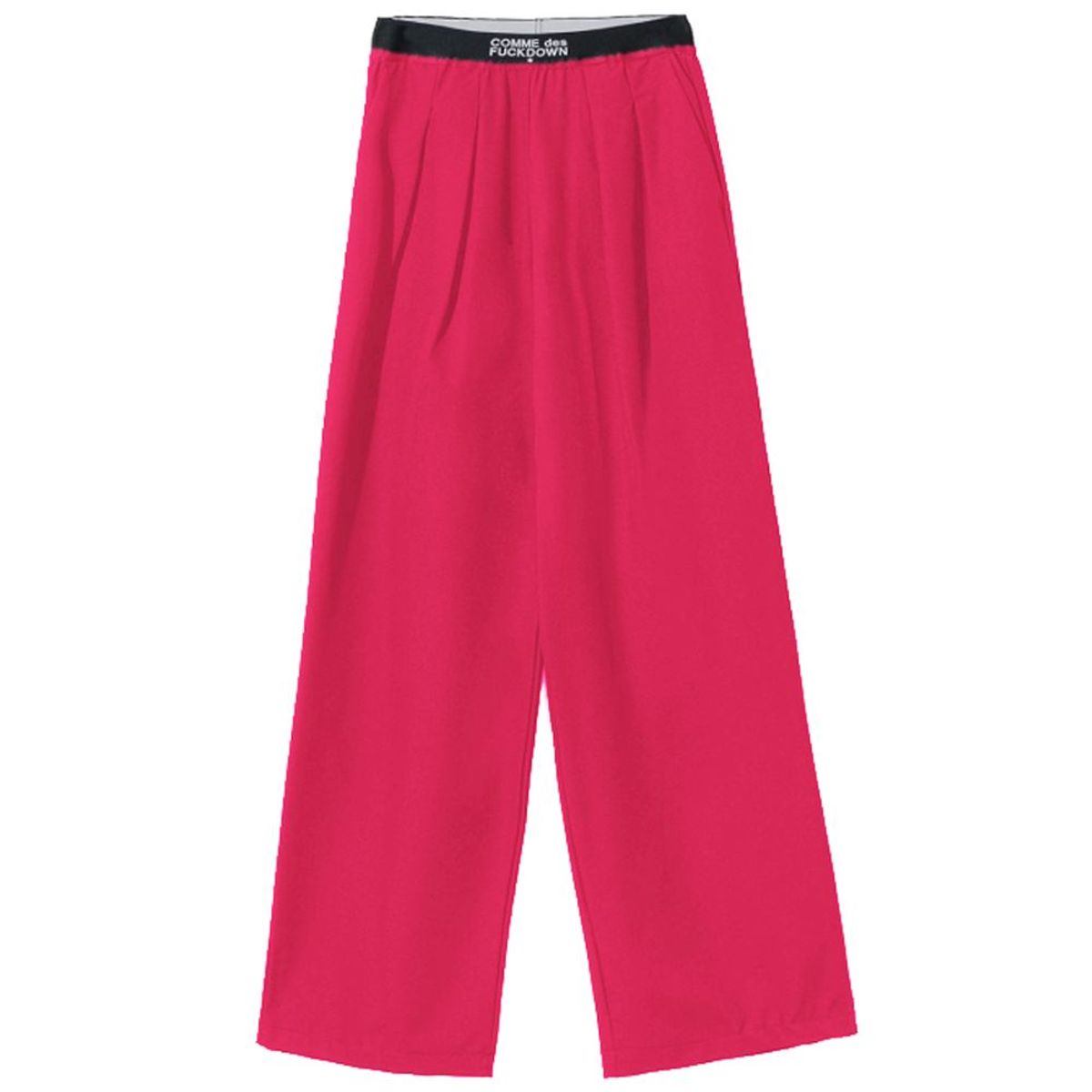 Comme Des Fuckdown Fuchsia Polyester Jeans & Pants