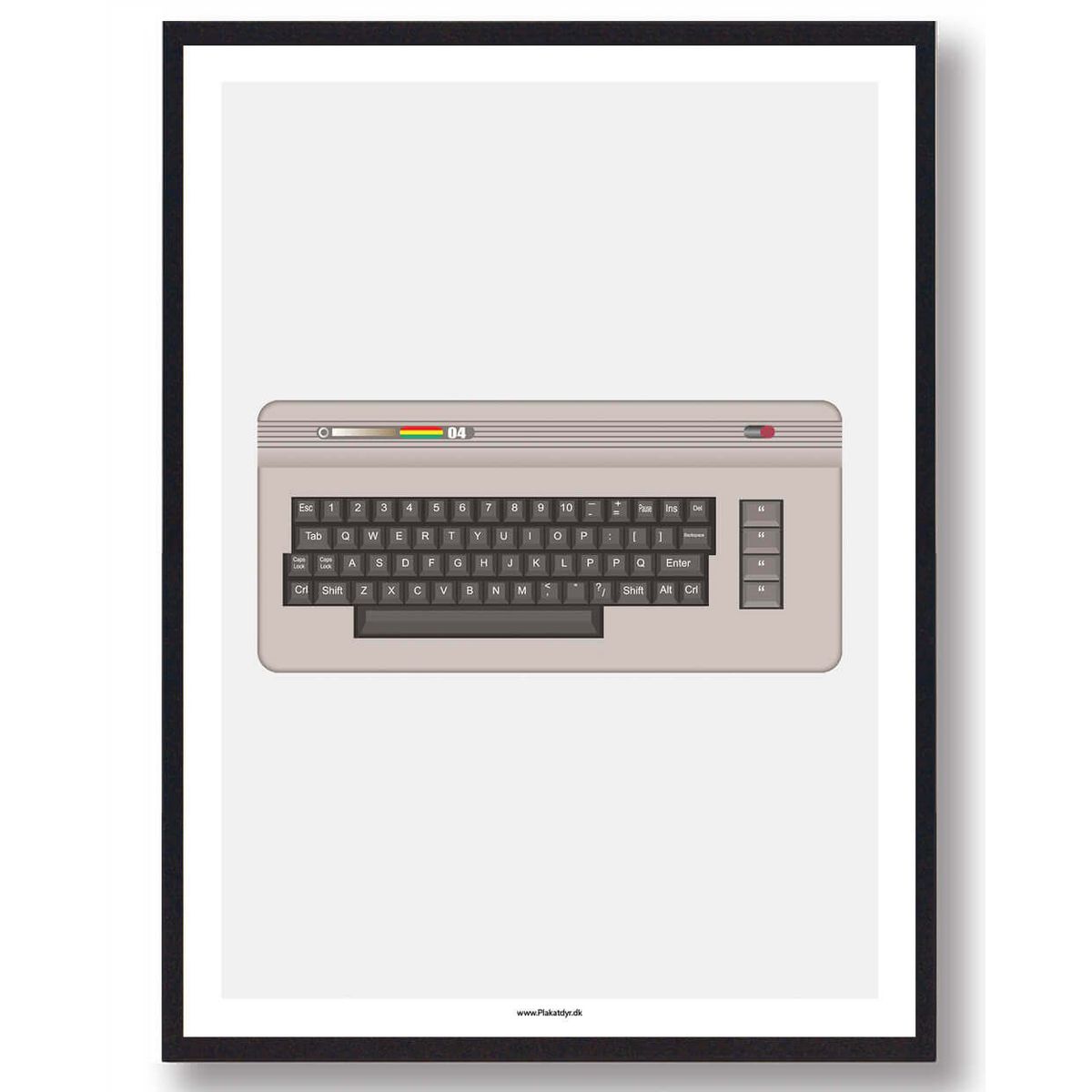 Commodore 64 - gamerplakat (Størrelse: L - 50x70cm (B2))