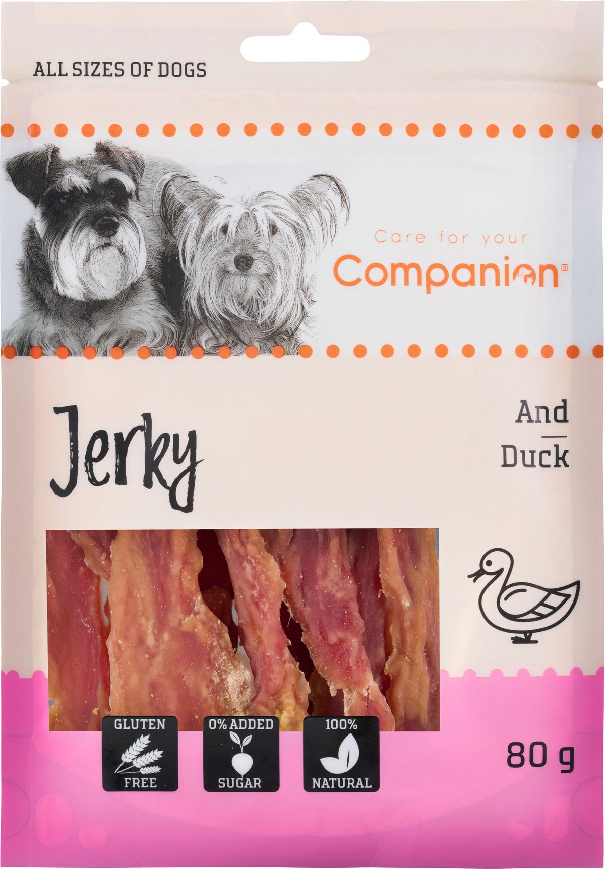 Companion - Ande jerky stænger, 80g