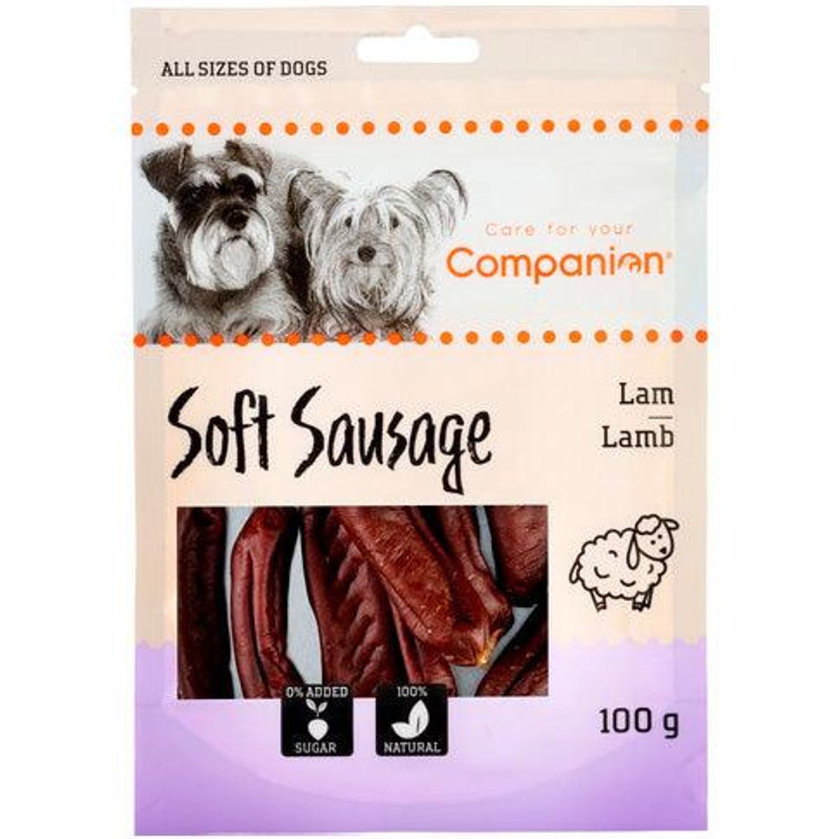 Companion Lamb Short Sausage, 100g