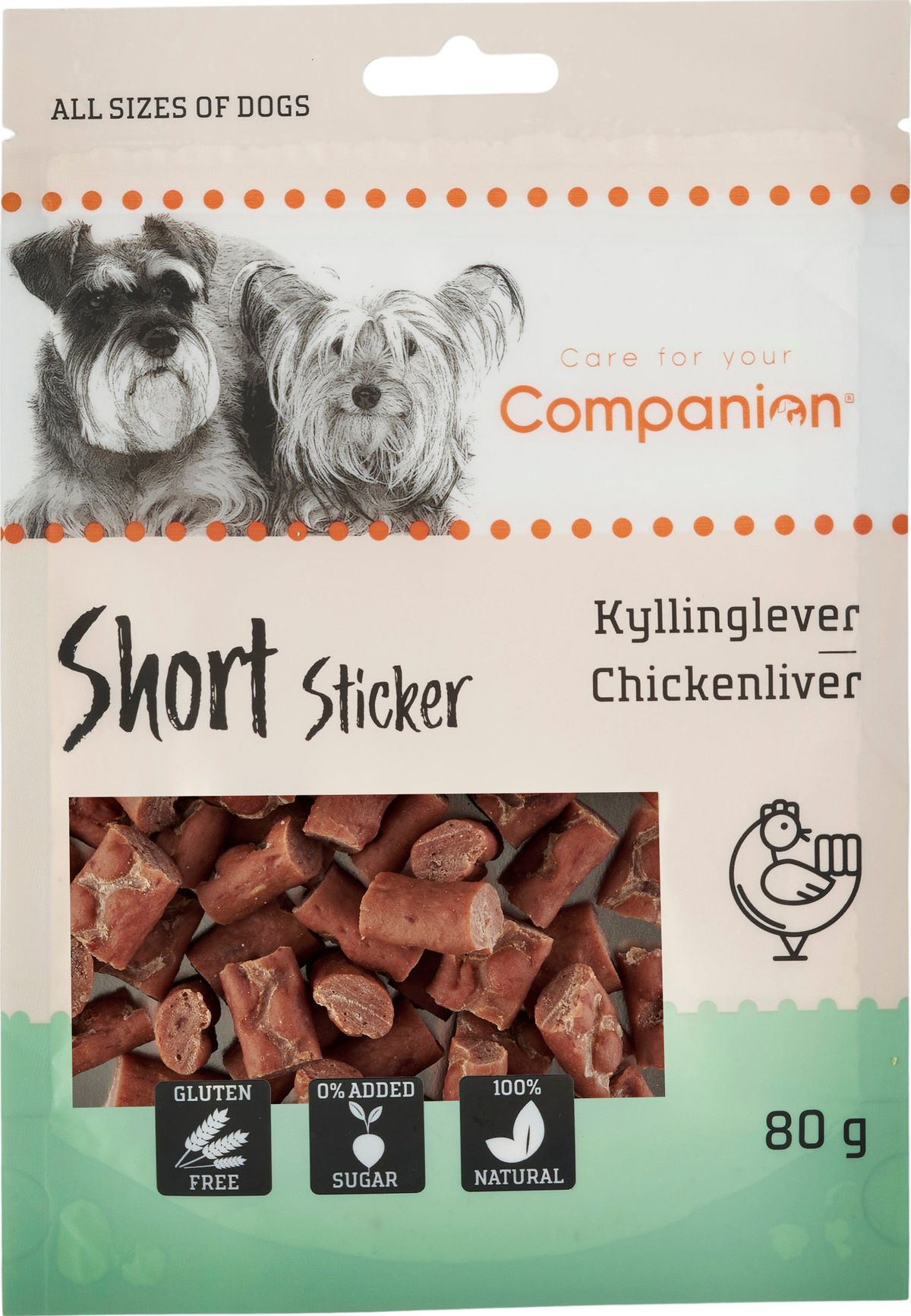 Companion - Lever snacks - 1,5cm, 80g