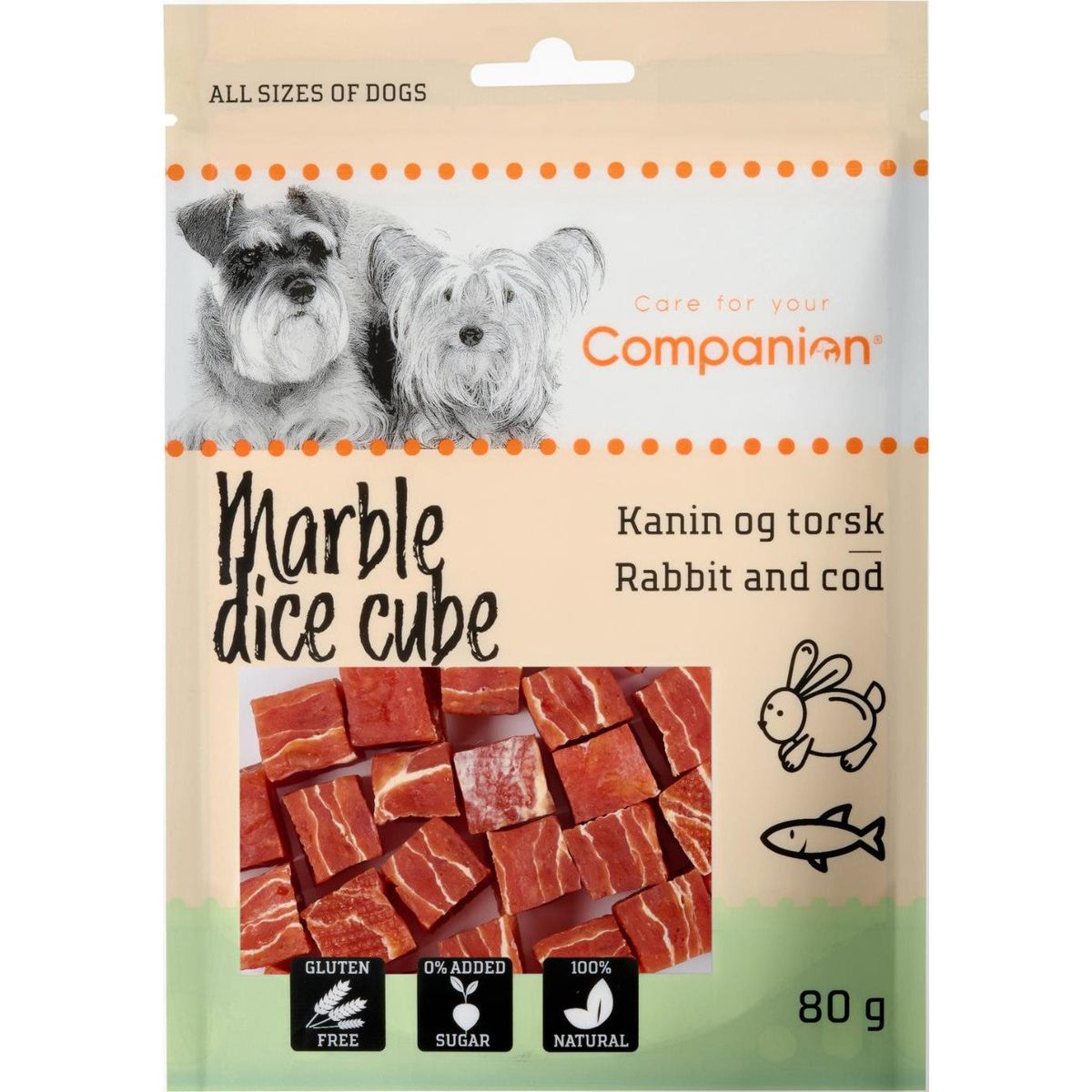 Companion Marble Dice Cube - Kanin & Torsk 80g