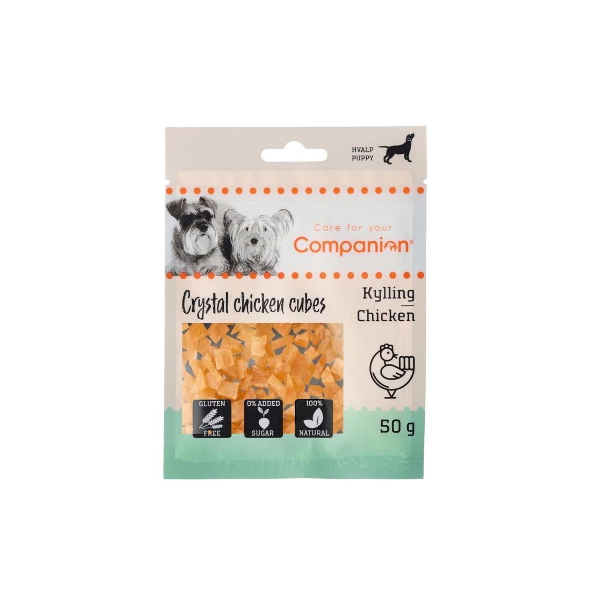 Companion mini Chicken cubes for puppy - 1. stk