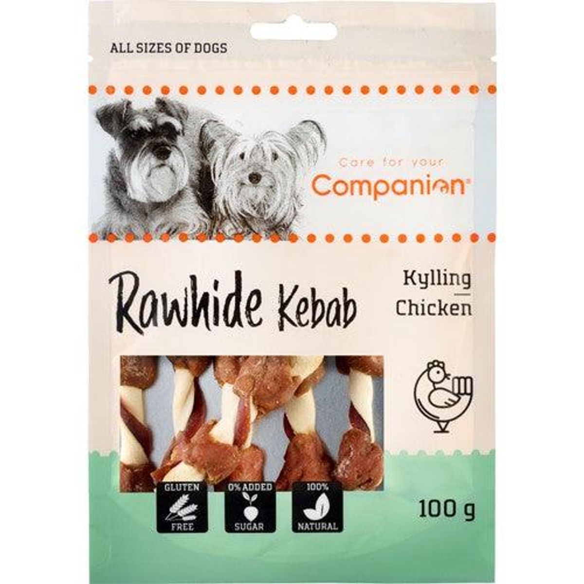 Companion Rawhide Kebab, 100g