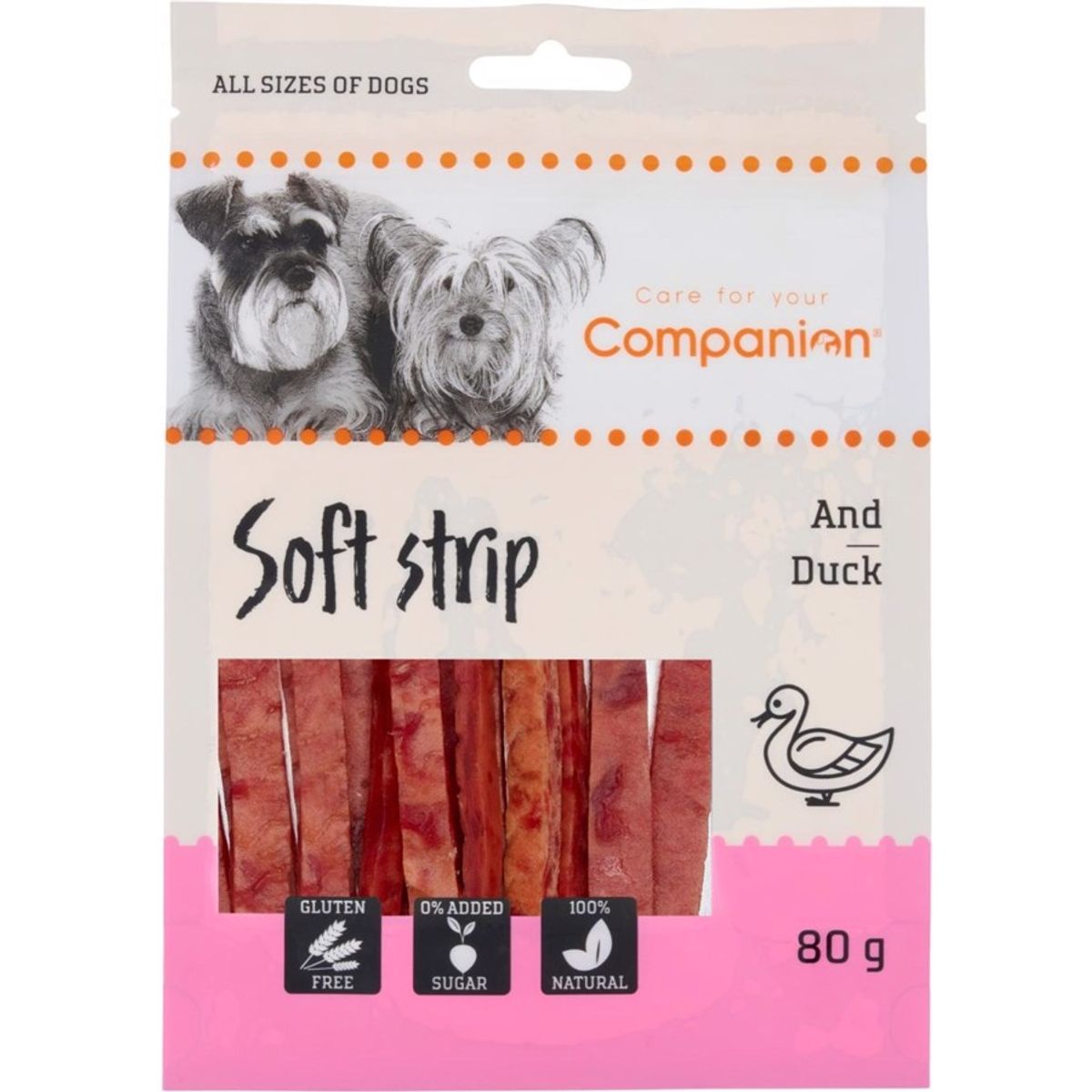 Companion Soft Strips Duck, 80g