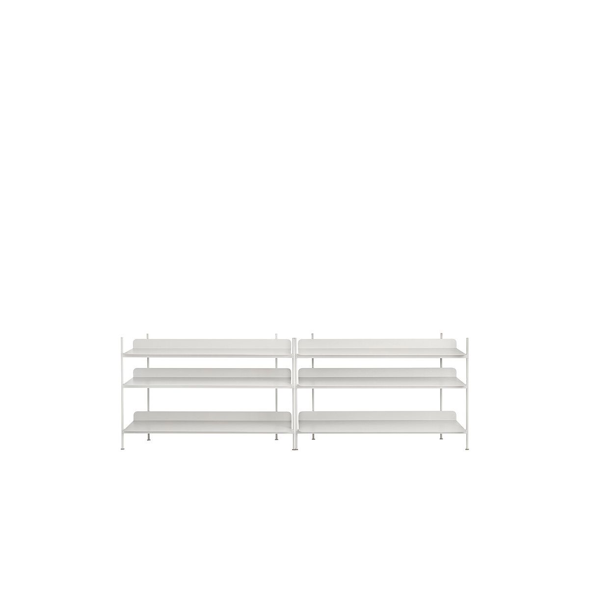 Compile Shelving System, configuration 6 fra Muuto (Grey)